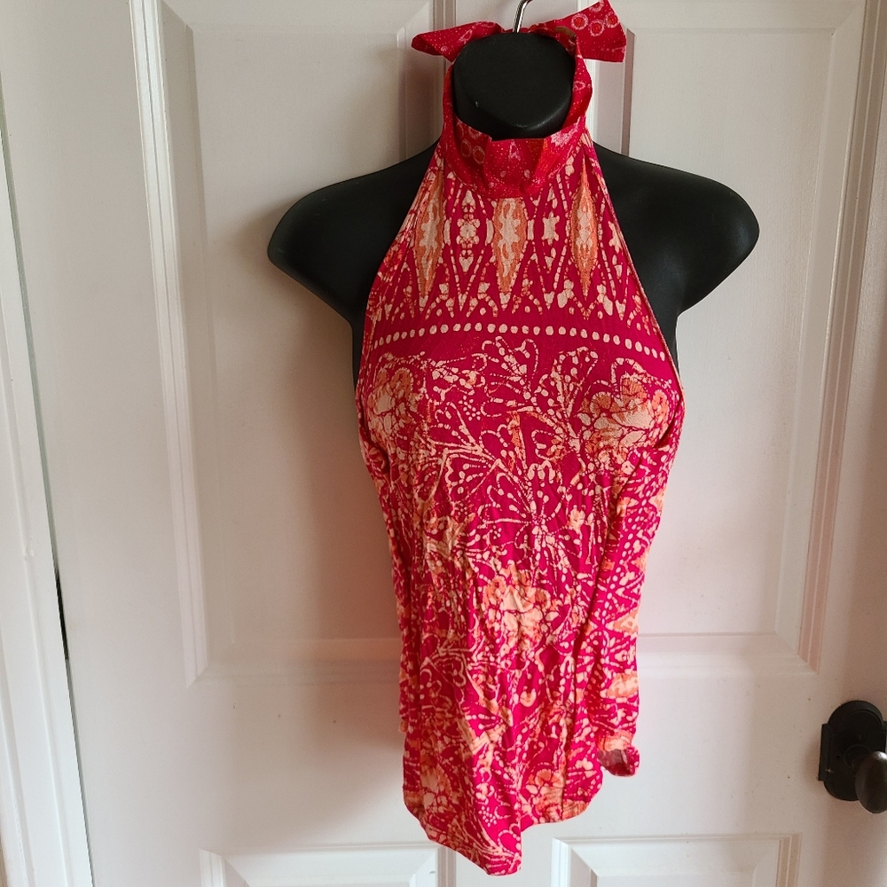 FREE PEOPLE Top HALTER RARE SAMPLE MADAGASCAR
